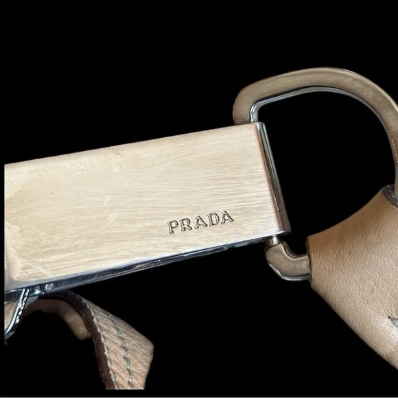 AUTHENTIC PRADA IF PRADA MADE CAPPUCCINO IN HANDBAGS-DAINO LEATHER SHOULDER BAG - Picture 6 of 7